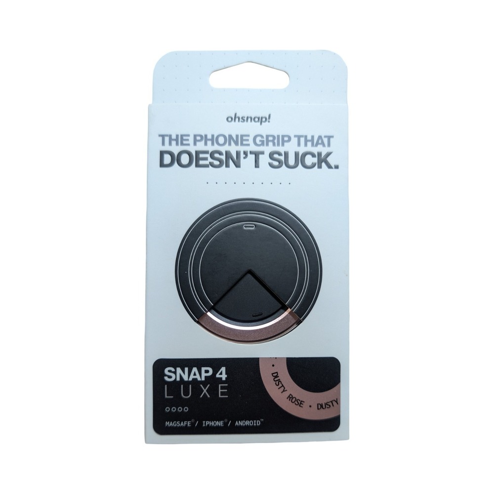 Gg1-O OhSnap Magnetic UltraThin Grip & Stand Magsafe Charge-thru Dusty Rose